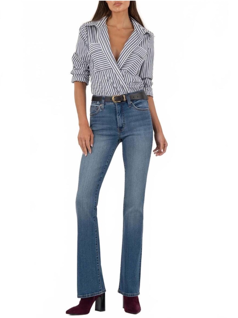 NWT KUT from the Kloth Natalie Bootcut Jeans In Color: Substantial Medium Wash
